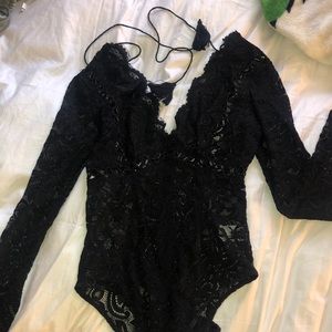 Lace body suit